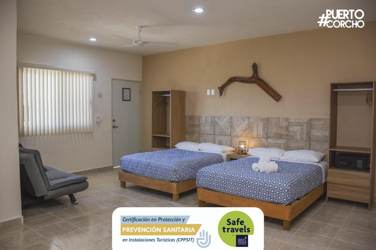 Hotel Puerto Corcho Puerto Morelos Bagian luar foto