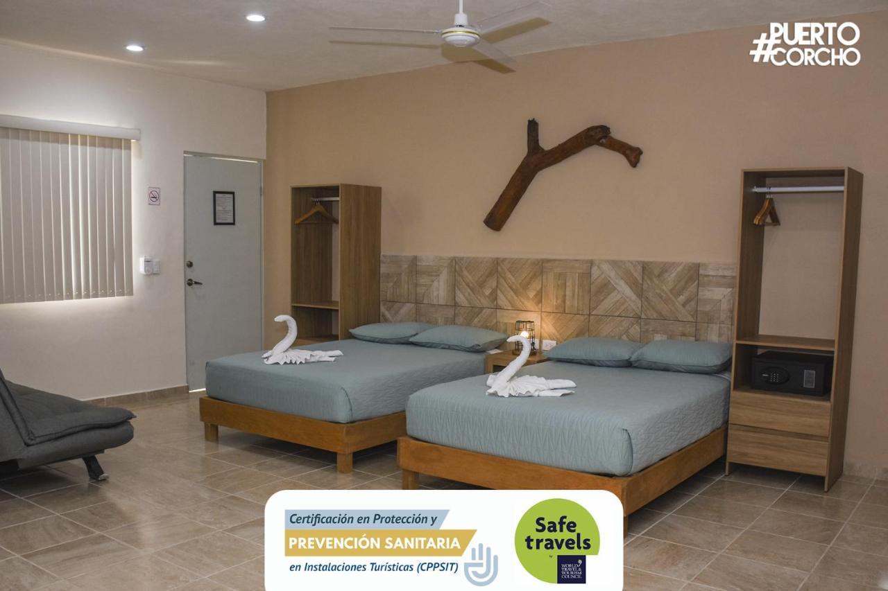 Hotel Puerto Corcho Puerto Morelos Bagian luar foto