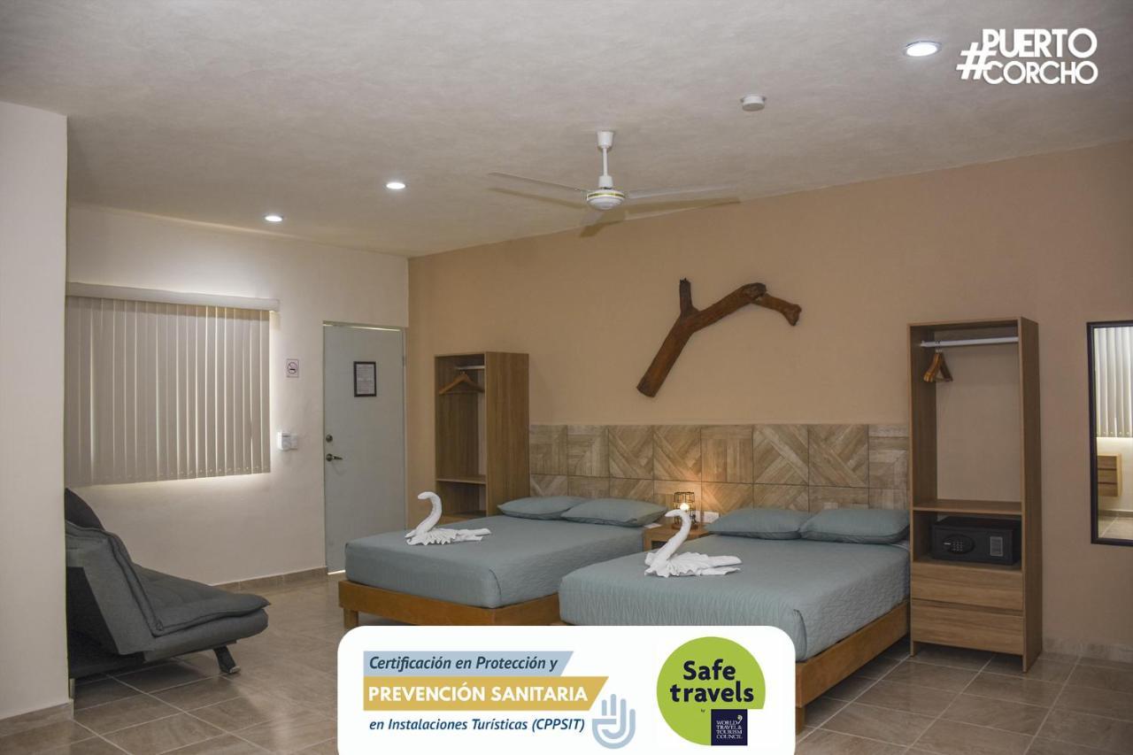 Hotel Puerto Corcho Puerto Morelos Bagian luar foto